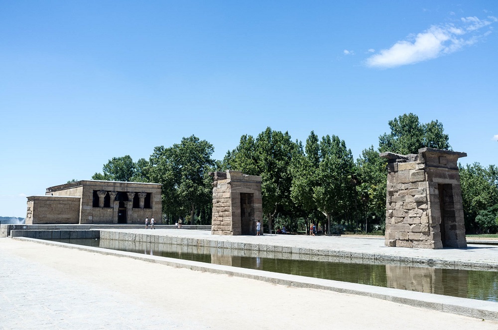 De Egyptische tempel uit Debod (Temple de Debod) te Madrid