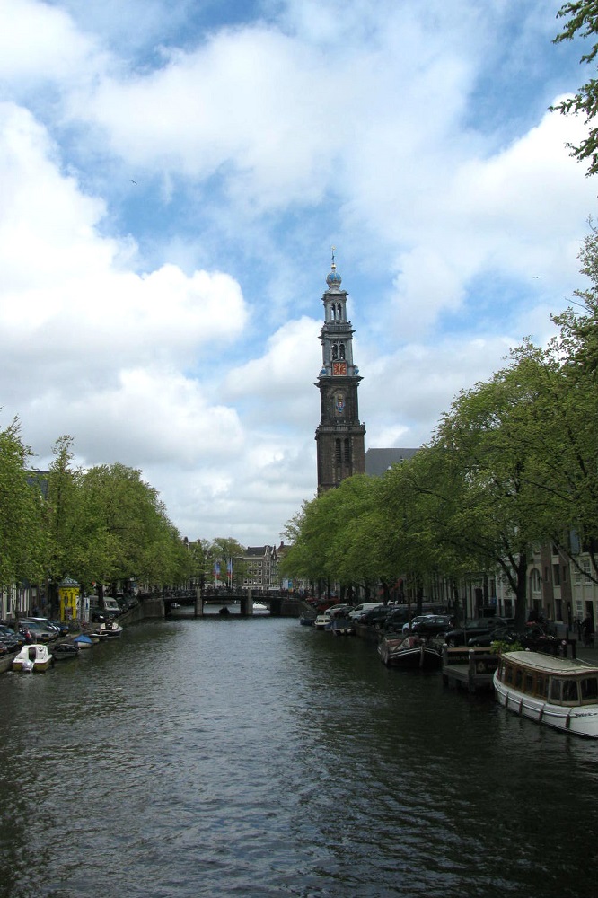 De Westertoren aan de Prinsengracht te Amsterdam