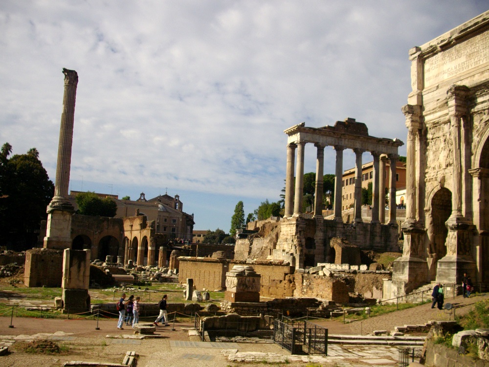 Ruines op het Forum Romanum te Rome